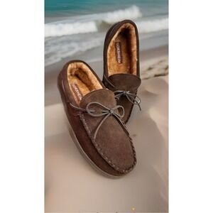 Florsheim Men's 11M 22SH-011 Brown Slipper Moccasin Shoe